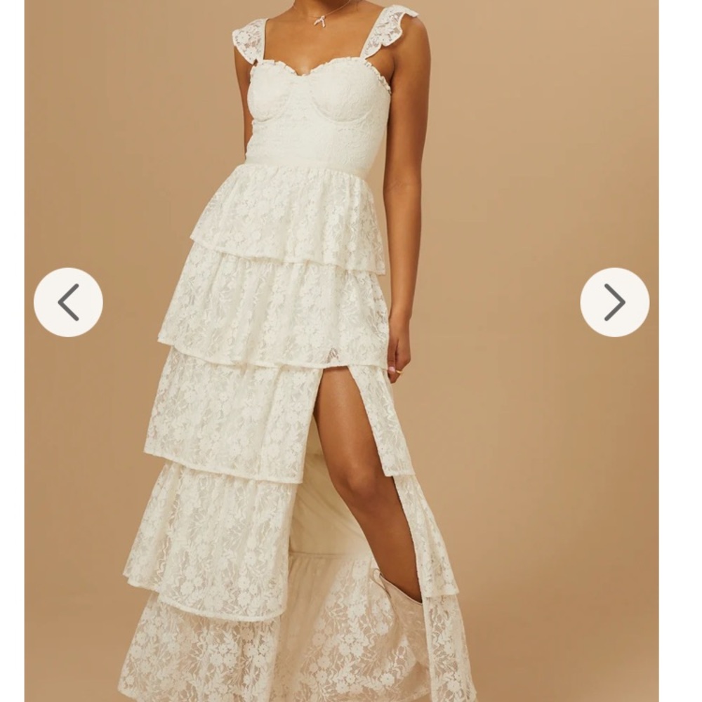 Altar'd State Ivory Lace Dress- bridal- wedding